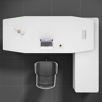 Ensemble de bureau de direction modulaire en L moderne avec chaise, plateau supérieur en bois, tiroirs de rangement, usage commercial, construction en MDF durable