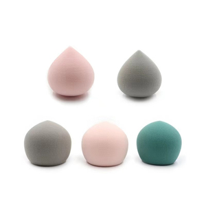 Éponge de maquillage floquée, sans latex, non toxique, lavable, avec logo personnalisé, applicateur de fond de teint pour le visage, éponge de maquillage pour un mélange uniforme - Product Image 5