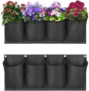 Jardinières verticales en feutre pour horticulture, sacs de culture pour plantes murales verticales avec poches - Product Image 1