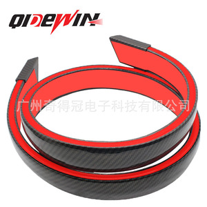 Qideguan Car Carbon Fiber Rear Spoiler <b>Led</b> Tail <b>Light</b> 120cm Black 12v Universal Sedan Strobe <b>Light</b> - Product Image 5