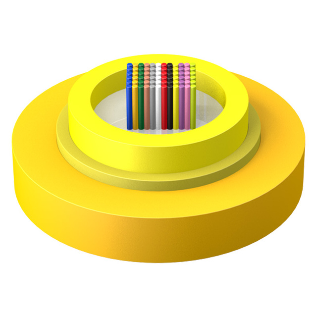 Indoor Ribbon Fiber Optic Cable, LSZH Jacket, Single Mode G.652D, 12/24/48 Core High Density Communication Cable