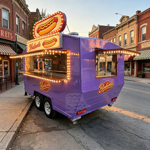 Outdoor Restaurant Camper Food Trailer Double Axle <b>Small</b> Food Trailer Food Container Trailer - Product Image 4