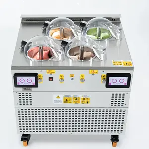 Miles 4 tubs churning machine italian ice machine NSF CE approved ice cream making machine kenya ice cream maker