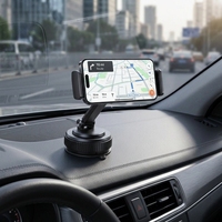 Support magnétique pour téléphone de voiture, réglable à 360 degrés, avec ventouse, support de téléphone pour bureau