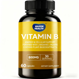 OEM/ODM Capsules de soutien cellulaire énergétique à la vitamine B pour adultes L-Arginine L-Taurine pour le soulagement du stress et le soutien immunitaire 60 capsules par - Product Image 1