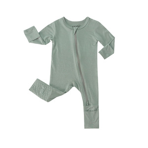 Tutina per Neonati in Fibra di Bambù, Primavera-Autunno, da 0 a <span class=keywords><strong>1</strong></span> <span class=keywords><strong>Anno</strong></span>, <span class=keywords><strong>Pigiama</strong></span> Intero con Chiusura a Cerniera per Bambini e Bambine - Product Image 5