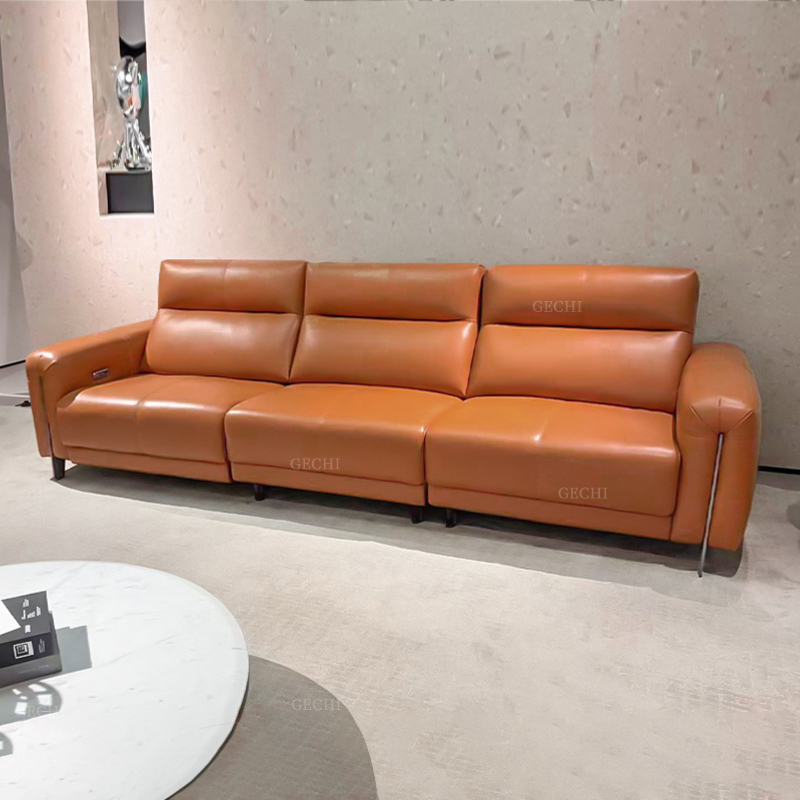 Living Room Leather Electric Recliner Sofa