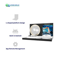 Produits magasin de mode présentoir en plastique magasin de détail posm affichage acrylique led miroir infinity lumière magasin de mode support de support