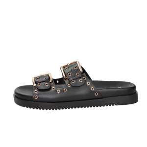 Xti Sandales plates pour femmes Noir 37 Chaussures d'été confortables à talon bas et à enfiler - Product Image 1