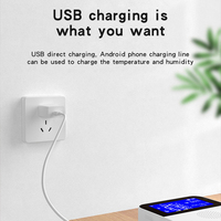 Tuya – télécommande Wifi intérieure avec écran d'affichage Lcd, thermomètre, détecteur d'humidité, alarme