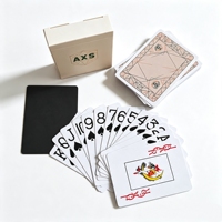 2026 Cartes de jeu personnalisées Porker Production, durables, 54 cartes, avec grands mots et cartes Friends, logo personnalisé, imperméables, 100% PVC, avec boîte de rangement