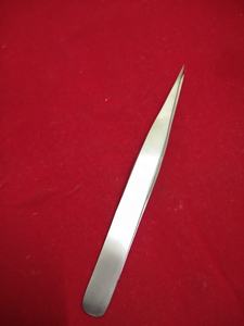 Pince à épiler droite en acier inoxydable OBEXA de haute qualité pour extensions de cils, avec logo et emballage personnalisés - Product Image 2