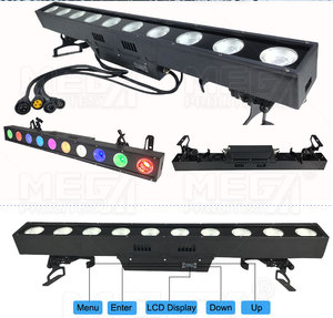 IP65 10x50W RGBW 4 en 1 COB LED Arandela de pared Barra de luz Luz de escenario lineal al aire libre con control de píxeles DMX512 - Product Image 3