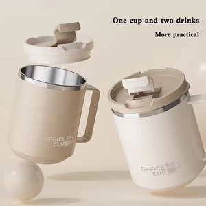 Tazas Personalizadas de 500 ml, Tazas de Viaje Aisladas al Vacío, Taza de Café de Acero Inoxidable 304 con Tapa - Product Image 4