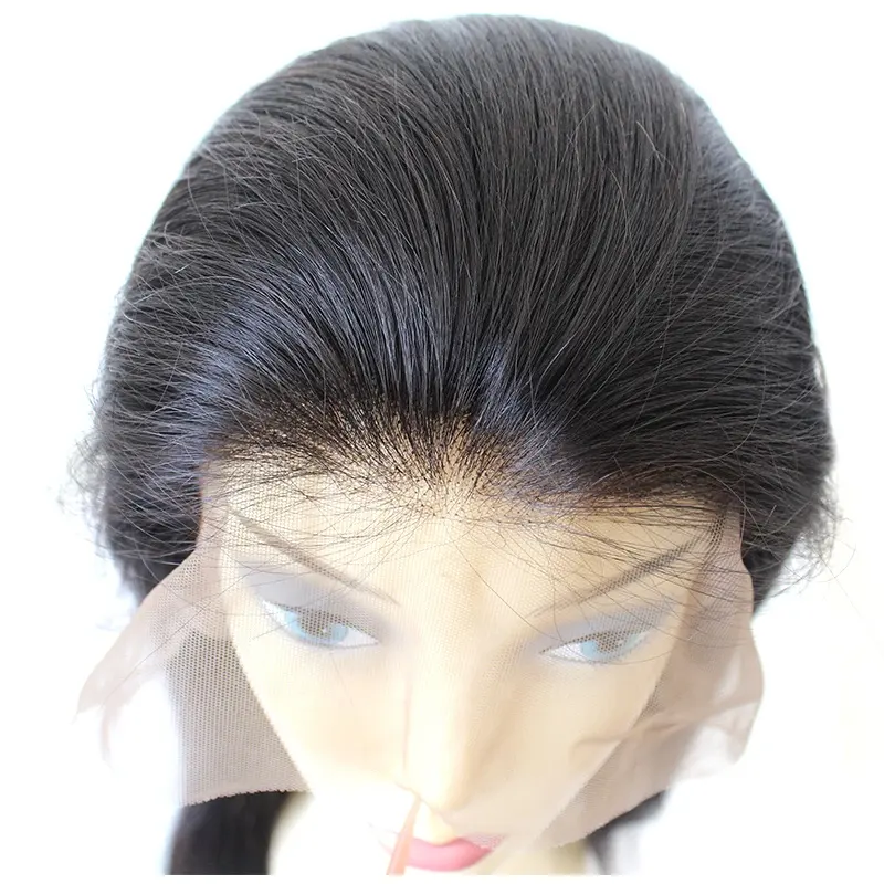 Fabricación directa de cabello Precio al por mayor Peluca frontal de encaje sin procesar Pelucas de encaje completo virgen