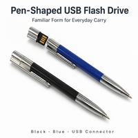 Flashdisk Metal Murah Baru 2GB 4GB 8GB 16GB Pulpen USB Flash Drive Memory Stick USB Pendrive 32GB 64GB