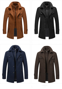 PASUXI Nuova Collezione Giacca Parka da <span class=keywords><strong>Uomo</strong></span> per Affari, Cappotto <span class=keywords><strong>Invernale</strong></span> Lungo alla Moda con Doppio Colletto Personalizzato, <span class=keywords><strong>Trench</strong></span> Caldo - Product Image 2