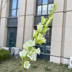 Fiori Artificiali in Seta, <span class=keywords><strong>Campanula</strong></span> a Stelo Lungo, Giglio delle Valle Bianco, <span class=keywords><strong>Campanula</strong></span> Artificiale - Product Image 1