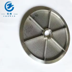 Disque filtrant en treillis métallique fritté en acier inoxydable de 1 micron à 5 microns filtration polymère thermofusible