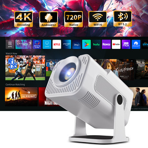 4K WiFi 6 <b>Projector</b> Android 12 Bluetooth 5.2 Smart Mini <b>Projector</b> 720P Native <b>Portable</b> Home Cinema <b>Screen</b> - Product Image 1