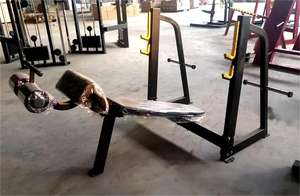 Banco de Gimnasio Comercial de Acero, Máquina de Ejercicios, Banco <span class=keywords><strong>Inclinado</strong></span> para <span class=keywords><strong>Press</strong></span> de Pecho y Banco Declinado para Entrenamiento de Brazos, Piernas y Espalda, Características de Seguridad - Product Image 4