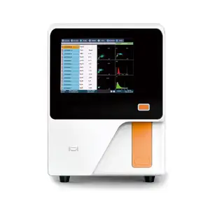 Analisador de hematologia cbc totalmente automático, 5 peças analisador veterinário de hematologia