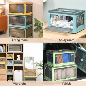 Direct Factory Modern Extra Large Glossy Plastic <b>Storage</b> <b>Box</b> Tub Front Open Window Baby Clothing Organizer Toys Bedding Wardrobe - Product Image 4