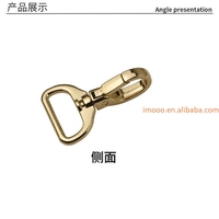 Prix d'usine Mousqueton à griffe de homard pivotant en alliage de zinc métallique, porte-clés, attaches pour cordons et mousquetons à clip pour sacs et ceintures