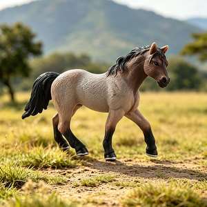 Modèles de chevaux de simulation transfrontaliers : Cheval de Quarter, Cheval Hanovrier, Cheval Friesien, Cheval Blanc, Cheval Clydesdale - PVC - Product Image 6