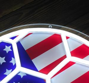 Lampe au néon fête <span class=keywords><strong>de</strong></span> l'indépendance décoration lumières LED lampe <span class=keywords><strong>de</strong></span> <span class=keywords><strong>nuit</strong></span> Football forme Amérique drapeau <span class=keywords><strong>4</strong></span> juillet USA produit Memorial Day - Product Image 3