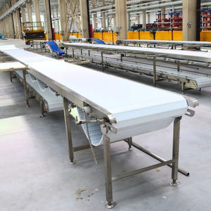 बूचड़खानों के लिए स्टेनलेस स्टील मीट कन्वेयर सिस्टम मॉड्यूलर बेल्ट और रोलर डिजाइन - Product Image 4