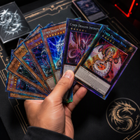 Boîte de boosters de cartes à collectionner TCG personnalisées, écologiques, durables, édition Cyber Dragon |   Carte holographique haute résolution
