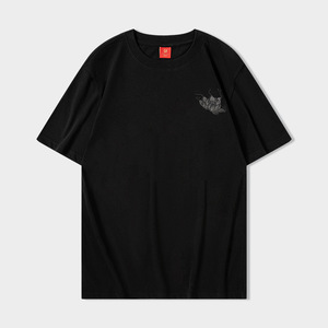 Kirin <span class=keywords><strong>Xiangyun</strong></span> Áo thun bé trai in thêu Áo thun ngắn tay 100% cotton dệt kim dáng rộng thời thượng - Product Image 2