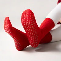 Chaussettes de Noël personnalisées tendance, cadeau, antidérapantes, chaussettes de Noël personnalisées, chaussettes de Pilates personnalisées