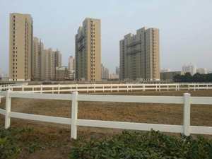 Clôture de jardin en PVC à 2 rails WFS01, décorative, très résistante, pour l'entraînement et la protection des chevaux, anti-UV, de la marque <span class=keywords><strong>Showtech</strong></span>, en promotion - Product Image 4