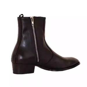 Stivali Chelsea Invernali Classici da Uomo su Misura con Chiusura a Zip, Tomaia in Pelle e Colore Personalizzato alla Moda - Product Image 2