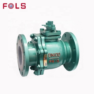 3 4 5 Inch Fluorine Flange Ball Cast Steel/Cast Iron/Stainless Steel with <b>Worm</b> Wheel or Handle - Product Image 4