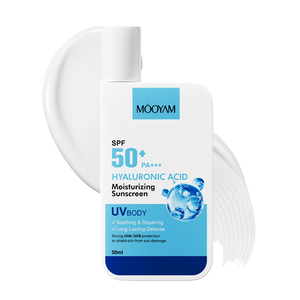 ครีมกันแดด ไฮยาลูโรนิค แอซิด มอยส์เจอร์ไรซิ่ง SPF 50+ ผลิตภัณฑ์ดูแลผิว ป้องกัน UVA/UVB กันแดด ไม่เหนียวเหนอะหนะ ใช้ได้ทุกวัน ป้องกันแสงแดด - Product Image 2