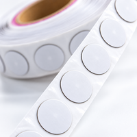 Autocollant NFC NTAG215 étanche de 25 mm pour métal, 504 octets réinscriptibles, 13,56 MHz, étiquette RFID adhésive pour le suivi des équipements métalliques
