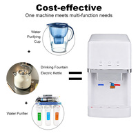 Mini-refroidisseur 75 GPD, système d'osmose inverse RO à 5 étapes, filtre en ligne standard 2T, distributeur d'eau blanche, libération d'eau froide et chaude