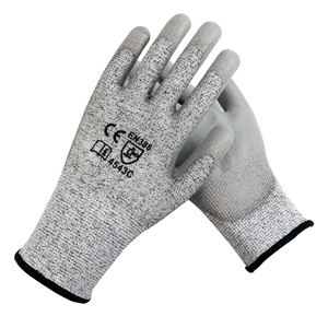 HPPE En388 vetro giardino industria protettiva antitaglio livello 5 PU rivestito costruzione lavoro sicurezza guanti antitaglio - Product Image 4