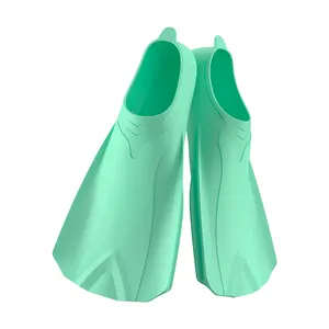 Low Moq Custom Healthy Material Full Pocket Comfortable Silicone Dive Fins Flippers Swimming Fins Training Silicone Swim Fins