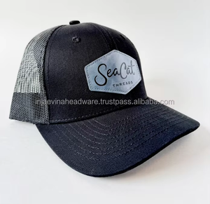 Gorra de béisbol unisex de diseño personalizado OEM, estilo camionero, de 5 paneles, con parche bordado en 3D, para hip hop, malla, uso en exteriores, playa y ciclismo. - Product Image 3
