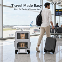 Poussette électrique pour animaux de compagnie OVS, détachable, durable, de voyage, multifonctionnelle, luxueuse, ergonomique et sûre
