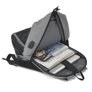 Men's Large Capacity Casual Travel <b>Backpack</b> <b>With</b> USB Charging Laptop <b>Compartment</b> Business Water-repellent Shoulder Straps - Product Image 3