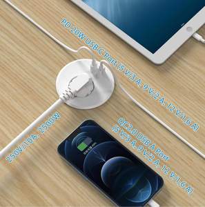 EU <strong>Standard</strong> Black Built-in <strong>Socket</strong> 80MM Office Embedded Round <strong>Socket</strong> PD20W Desktop Power Grommet <strong>Socket</strong>