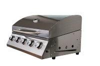 Grillades durables à 5 brûleurs en acier inoxydable 304, gril à gaz intégré, modules de cuisine pour barbecue en plein air