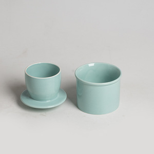 <span class=keywords><strong>Tanque</strong></span> de almacenamiento de mantequilla de cerámica de color sólido con <span class=keywords><strong>tapa</strong></span> para almacenamiento de alimentos en el hogar o regalo - Product Image 4