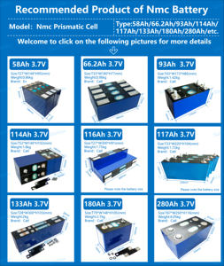 แบตเตอรี่ CATL Starmax Nmc 3.7V 50Ah 66.2Ah 93Ah 114Ah 117Ah 141Ah 180Ah 218Ah 280Ah Ncm 811 เซลล์ลิเธียมไอออนแบบแท่งปริซึม - Product Image 5