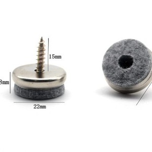 Felt Screw <b>Pads</b> For Furniture Legs Metal Iron Plating Noise Reduction Modern Simple Design - Product Image 4
